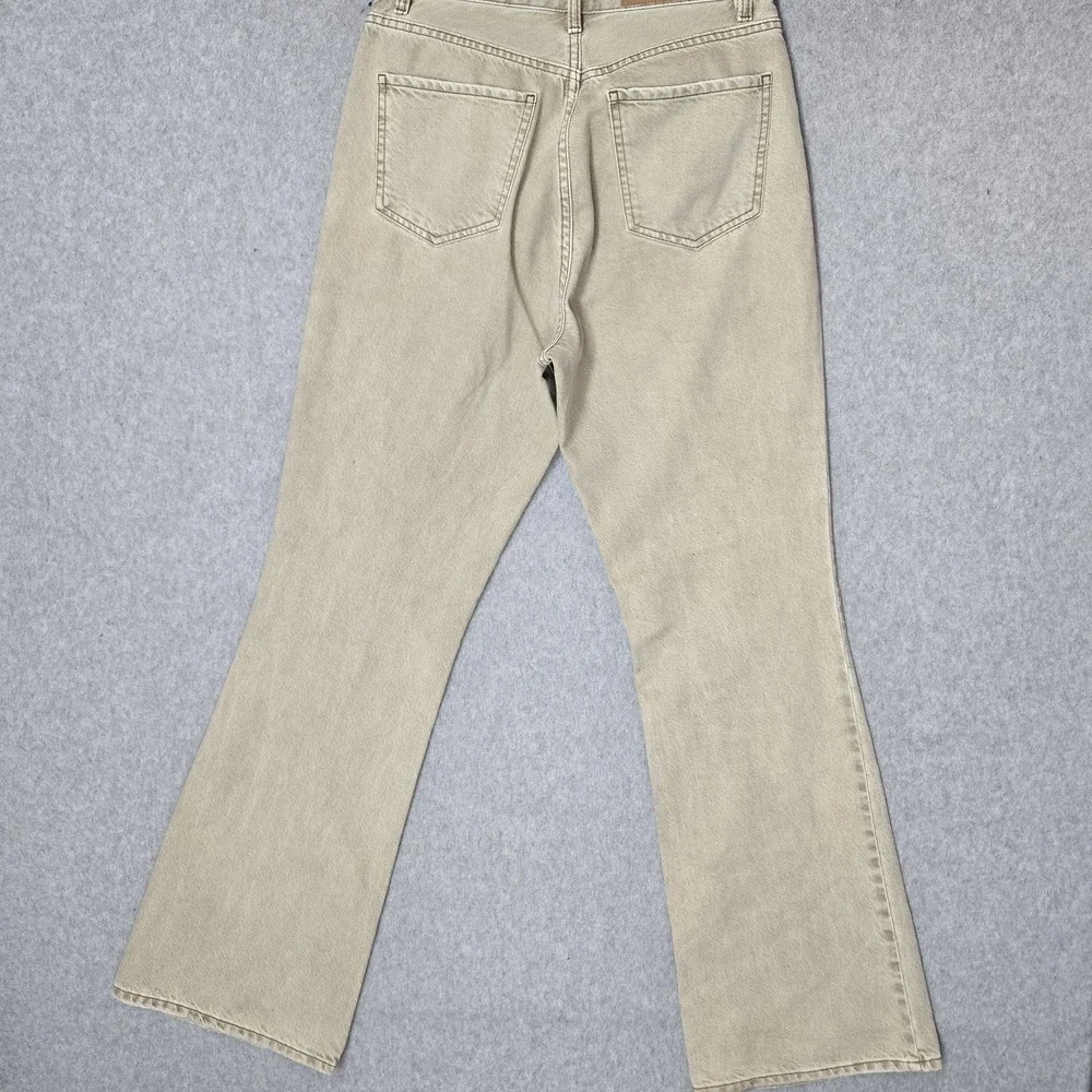 PACSUN Women Jeans 28 Beige Denim Bootcut High Rise 31